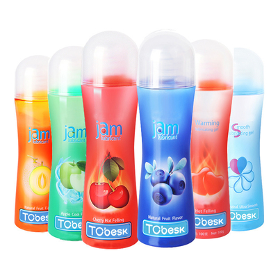100 ml de lubrifiants sûrs pour le corps Fruits comestibles aromatisés Lubrifiant facile à nettoyer