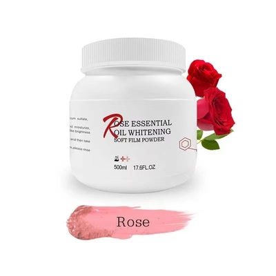 Masque rose en poudre éclairant et resserrant le visage