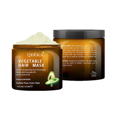 473 ml Masque capillaire à conditionnement profond Masque capillaire à biotine pour les cheveux secs endommagés et tachés
