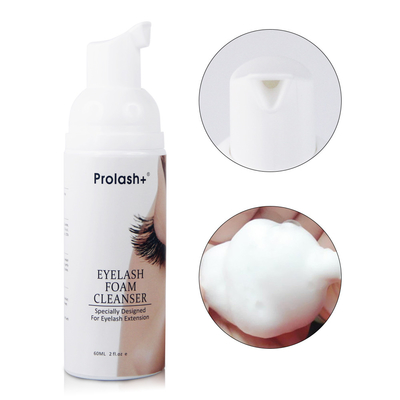 Pas d'irritation Nettoyeur à mousse de cils, shampooing pour les cils, mousse de cils, pompe à mousse de lavage à mousse 60 ml