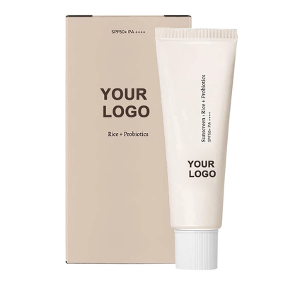 Sexe Femme Crème solaire probiotique SPF 50 Crème solaire pour visage et corps Étiquette personnalisée