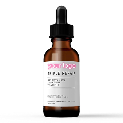 Triple réparation Matrixyl 3000 Argieline Acide hyaluronique Vitamine C sérum La clé de la peau jeune