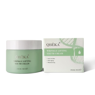 Crème de jeunesse anti-âge QBEKA pour soulever les rides avec formule éclaircissante et hydratante
