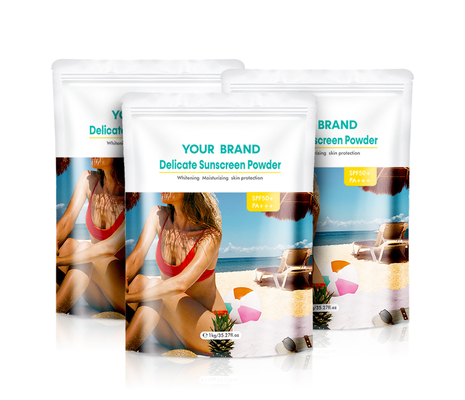 Poudre Protège-soleil SPF Protège-soleil sec Poudre minérale UVA Et UVB