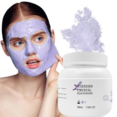 Masque à la gelée de lavande peel-off à domicile Masque facial anti-âge hydratant en poudre personnalisé