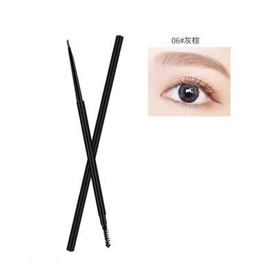 Crayon de sourcils à double tête imperméable à l'eau mince fonction garantie maquillage de sourcils beauté