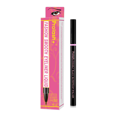 Eyeliner noir de carbone crayon activé à l' eau Eyeliner de marque privée en couleur or rose