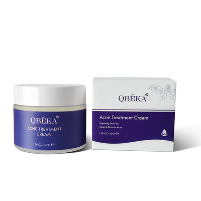 QBEKA Crème pour soins de la peau pour le visage 50g Traitement de l' acné Crème pour le visage contre les rougeurs