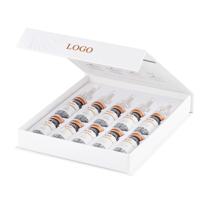 Kit d' ampoules de marque privée pour sérum de microneedle mesothérapie professionnelle 10 ml x 10 pièces