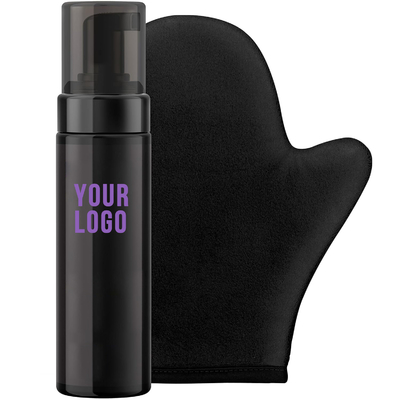 Kit d'auto-bronzage de correction de couleur avec appliquant Mitt auto-bronzage Mousse de bronzage foncé