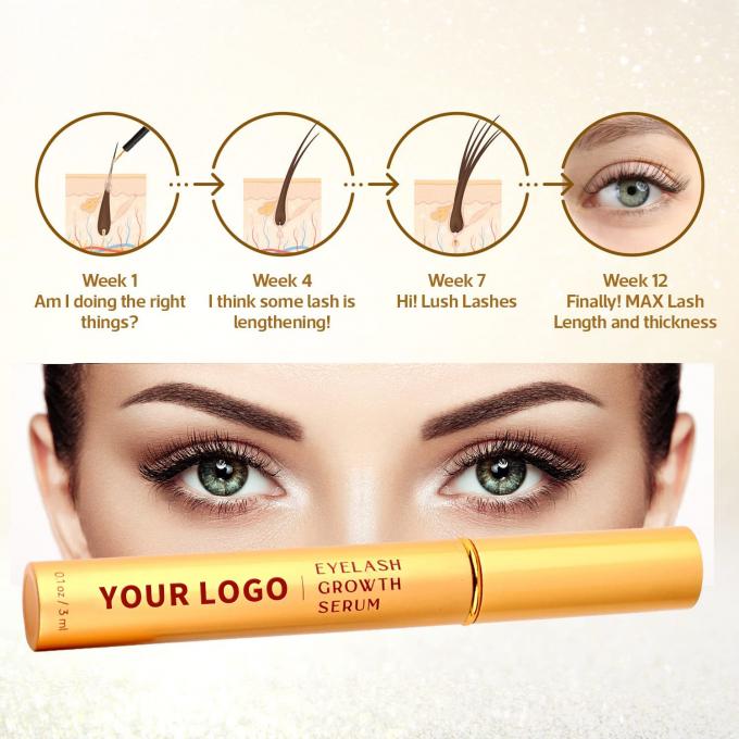 Personnalisation Tout le sérum de croissance des cils naturel sécurisé sérum de cils 5ml effet rapide 4