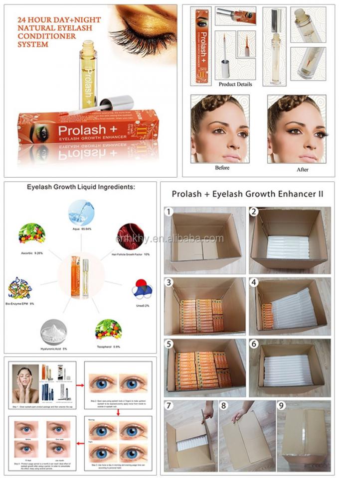 Forme Liquid Logo Acceptable Augmentateur de croissance des cils naturel organique pour les marques privées 9