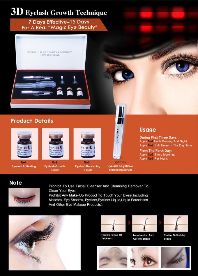 Serum hydratant 3D pour stimuler la croissance La solution ultime pour les lisses et les sourcils rares 0