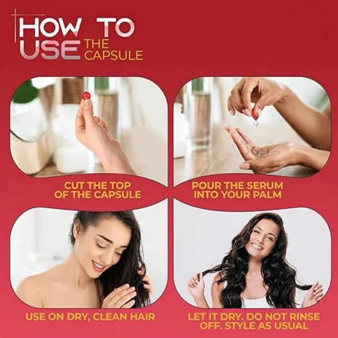 L'huile de jojoba marocaine infusée avec logo personnalisé Traitement capillaire au sérum Capsule pour marque privée 2