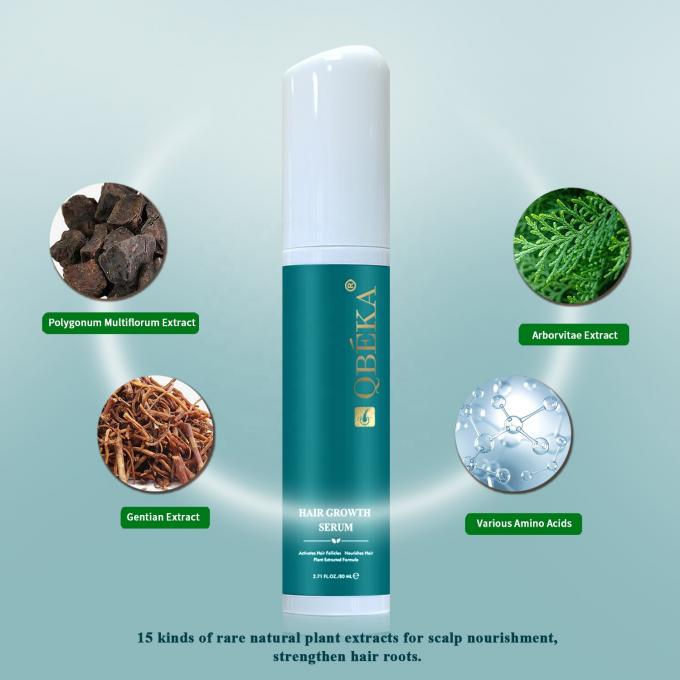 80 ml d'huile de croissance des cheveux Produit de marque privée Équipe professionnelle de contrôle qualité sérum anti-chute des cheveux 9
