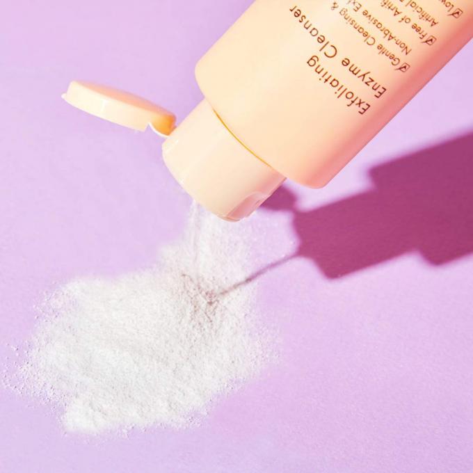 Prise en charge de l' enzyme de lavage du visage en poudre de papaye mâle en poudre de nettoyage 1
