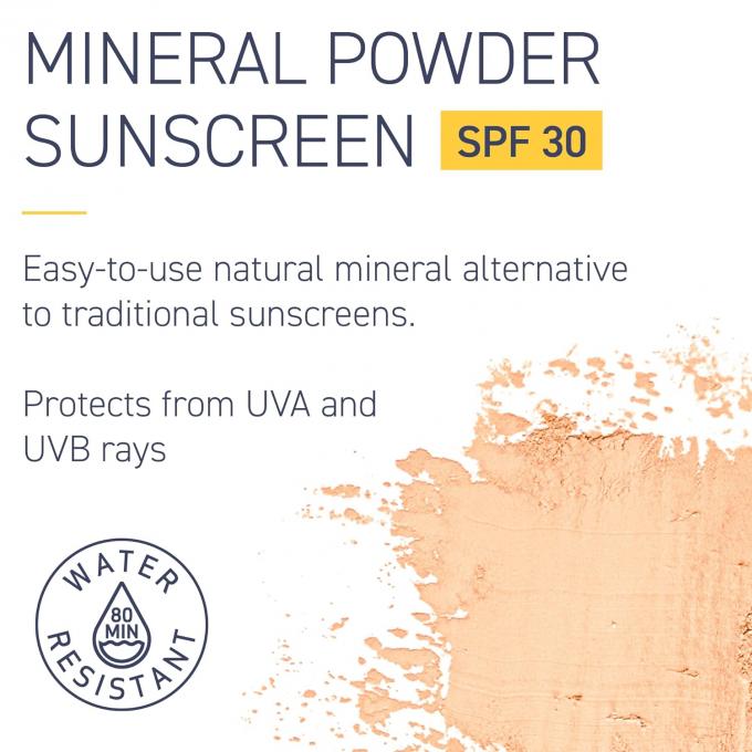 Crème solaire à poudre minérale avec protection contre les rayons UVA/UVB à large spectre 1