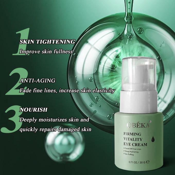 Crème pour les yeux de vitalité de raffermissement OEM Votre arme secrète contre le vieillissement des yeux et les cernes 5