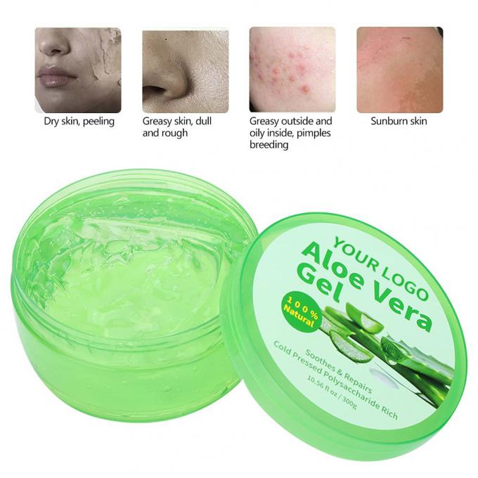 Label privé OEM bio après le soleil gel de refroidissement de l' aloe vera pour apaiser la peau irritée 0