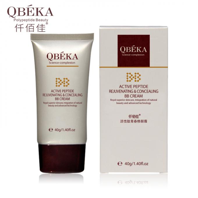 QBEKA Peptide actif rajeunissant et dissimulant Crème anti-UV pour adultes Bloquer la réparation de la peau UV 0