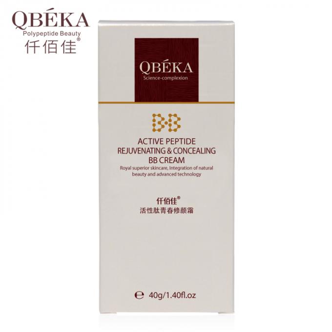 QBEKA Peptide actif rajeunissant et dissimulant Crème anti-UV pour adultes Bloquer la réparation de la peau UV 4
