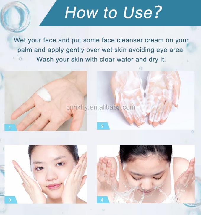 Hydratant végétal biologique nettoyeur de visage 1000 quantités pour tous les types de peau 6