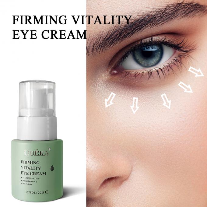 Crème pour les yeux à base d'extrait végétalien pour réparation durable et formule transparente anti-âge 0