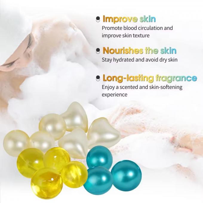 Perles de bain à l'huile essentielle pour les hôtels de marque privée Spa capsule hydratante soins du corps 1