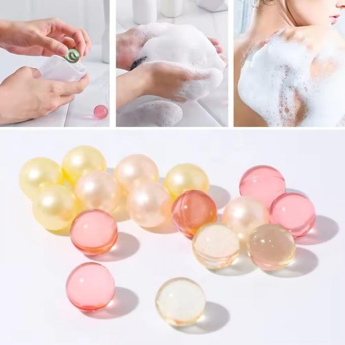 Perles de bain à l'huile essentielle pour les hôtels de marque privée Spa capsule hydratante soins du corps 4