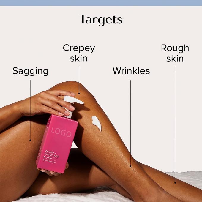 Rétinol acide férulique lotion corporelle raffermissante hydratante anti-âge crème corporelle pour femme 0