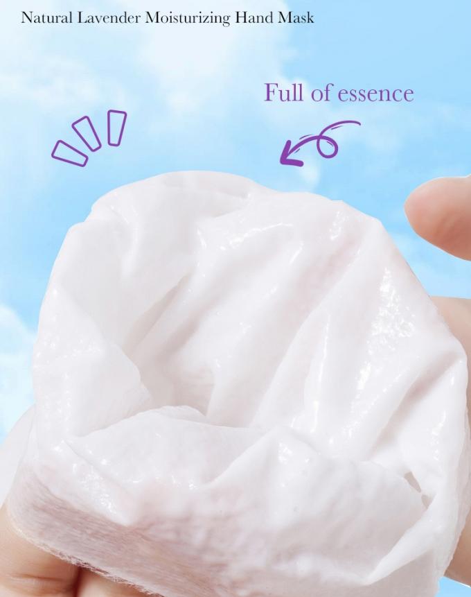 Masque à main à lavande de taille régulière Exfoliant et hydratant Forme de feuille personnalisable 4