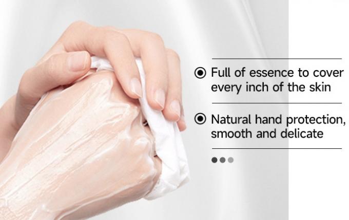 Masque à main à lavande de taille régulière Exfoliant et hydratant Forme de feuille personnalisable 1
