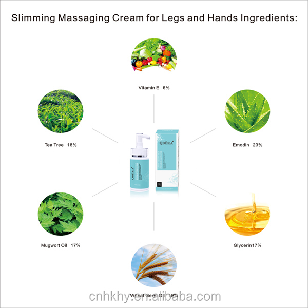 Massage pour perdre du poids QBEKA Crème chaude à l'huile de jojoba pour les jambes et les mains 6