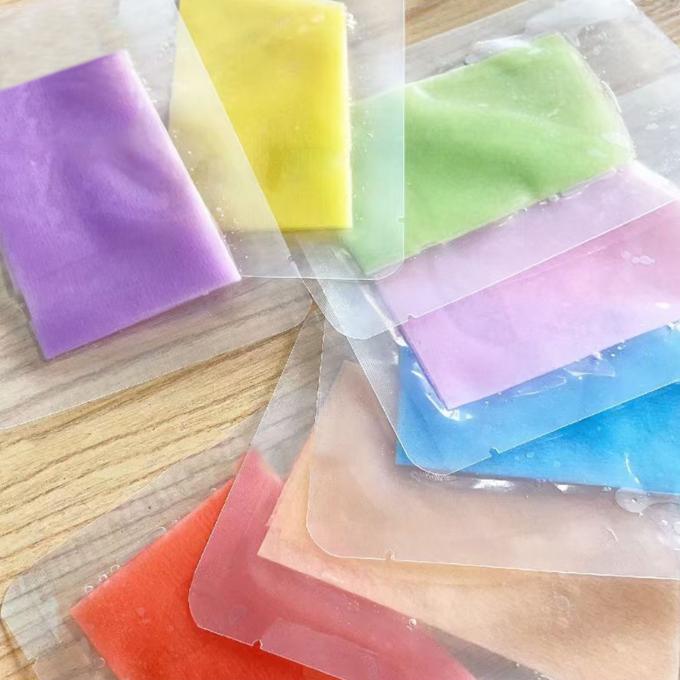 Masque facial en acide hyaluronique multicolore pour hydrater et éclairer la peau unisexe 0