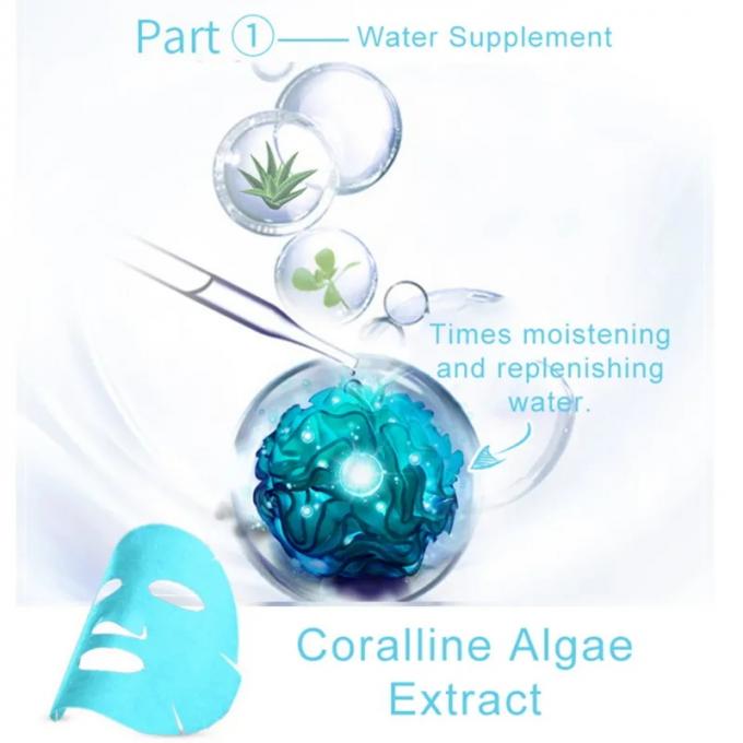 Masque facial en acide hyaluronique multicolore pour hydrater et éclairer la peau unisexe 2