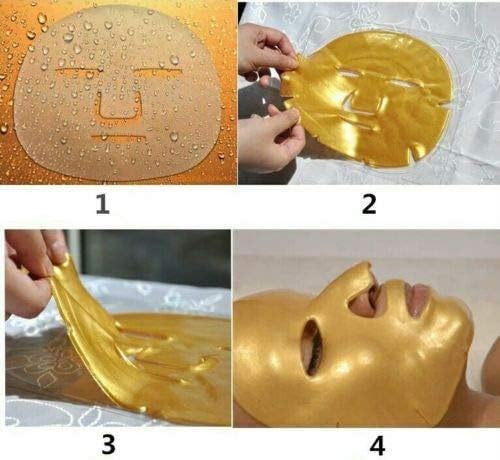 Masque facial en or organique 24K pour la maison Gel apaisant Collagène personnalisable Crystal Beauty 8