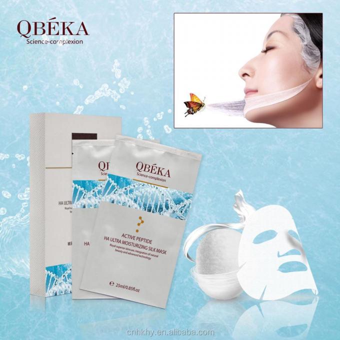 Masque à feuille d'acide hyaluronique au peptide de collagène pour hydrater et anti-âge 0