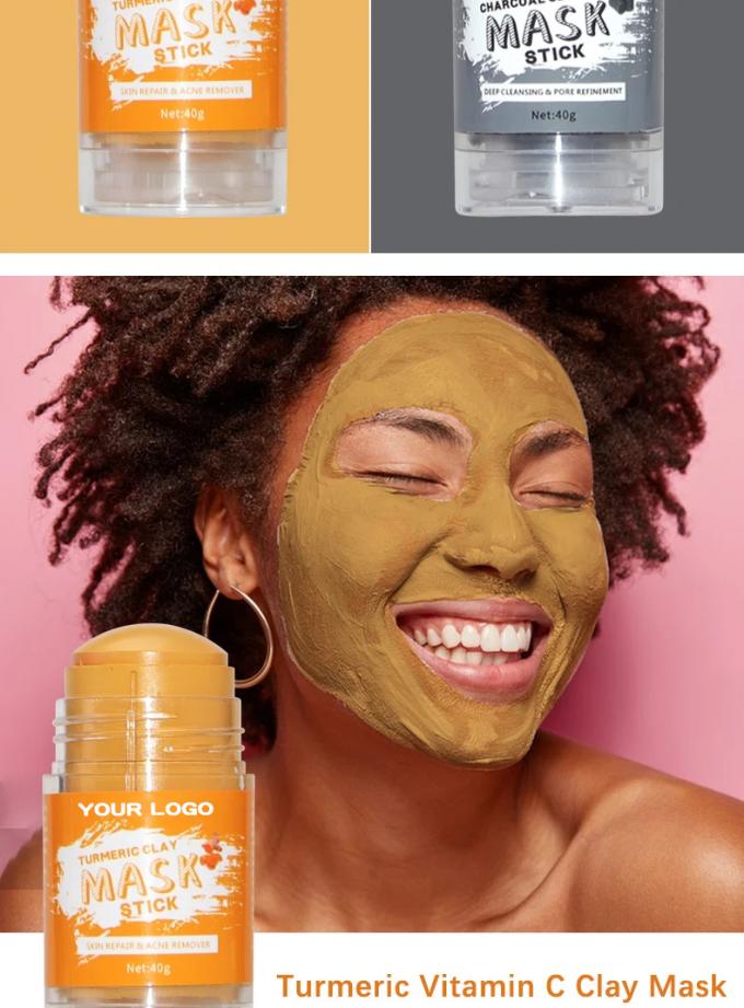 Masque à bâtonnet d'argile purifiant le thé vert pour le contrôle de l'huile personnalisé et le nettoyage des pores 3
