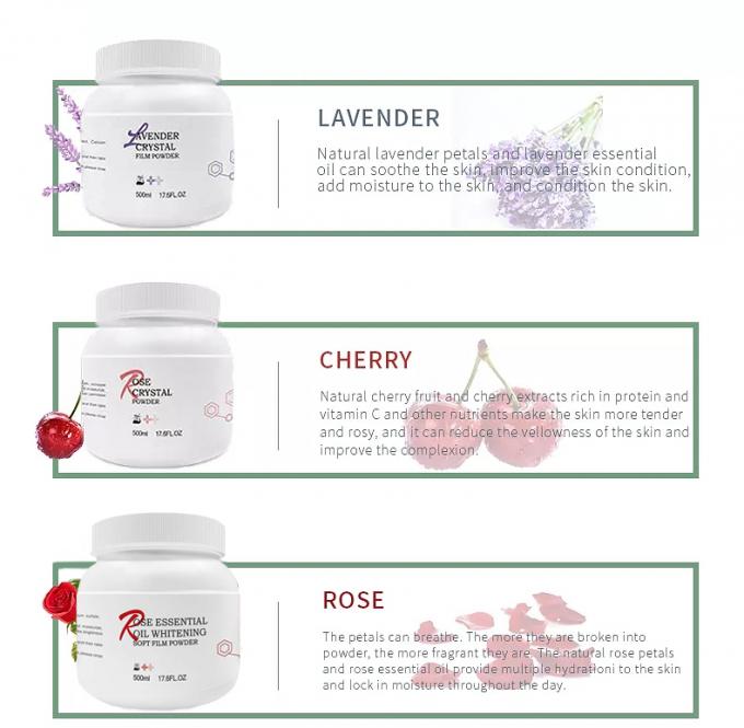 Masque à la gelée de lavande peel-off à domicile Masque facial anti-âge hydratant en poudre personnalisé 2