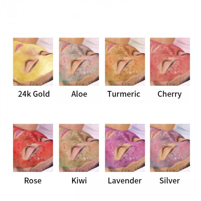 Masque à la gelée de lavande peel-off à domicile Masque facial anti-âge hydratant en poudre personnalisé 8