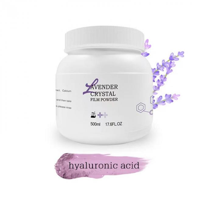 Masque à la gelée de lavande peel-off à domicile Masque facial anti-âge hydratant en poudre personnalisé 6