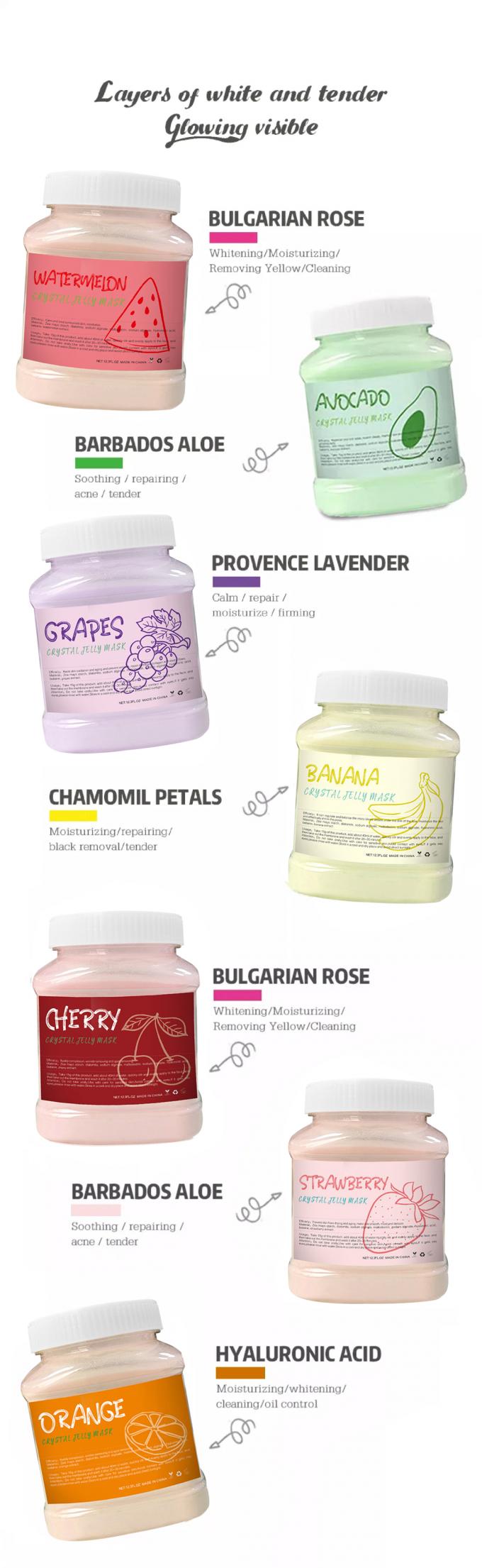 Hydratant Hydro Nutritive Jelly Masking avec une poudre de masquage de fruits enrichi en collagène 4