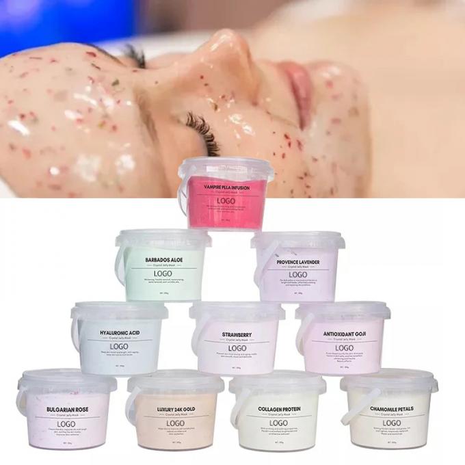 Masque de protection du visage Masque à pâte détachable en poudre de gelée 200 g Volume Ingrédient principal Collagène 3