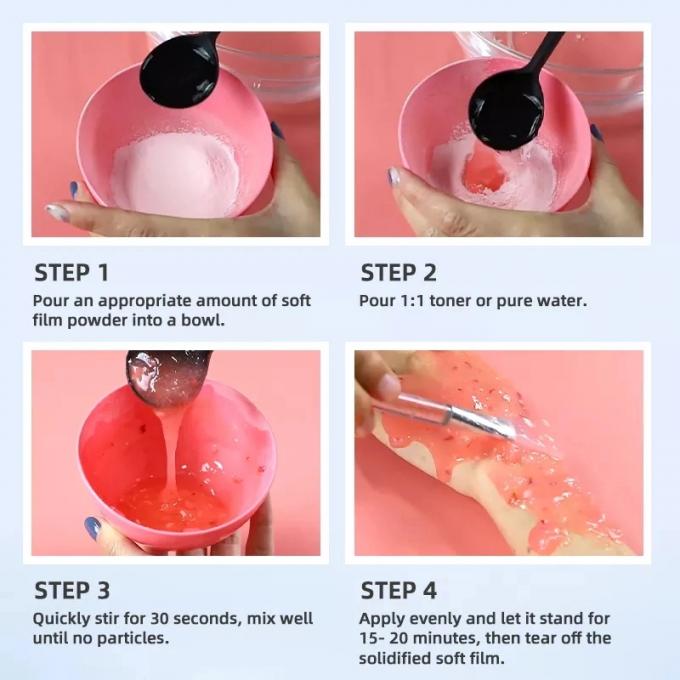Masque de protection du visage Masque à pâte détachable en poudre de gelée 200 g Volume Ingrédient principal Collagène 10