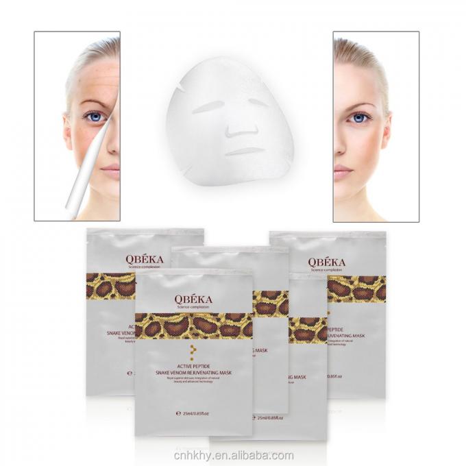 Poudre douce blanchissante anti-âge 24K or pour le visage QBEKA Masque peptide Collagène Lifting Silk Ultra 0