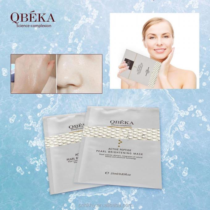 QBEKA Peptide actif Perle blanchissant masque éclairant 5 pièces/boîte pour tous les types de peau 4