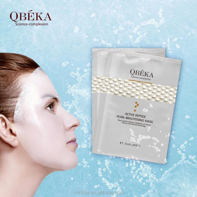 QBEKA Peptide actif Perle blanchissant masque éclairant 5 pièces/boîte pour tous les types de peau 3