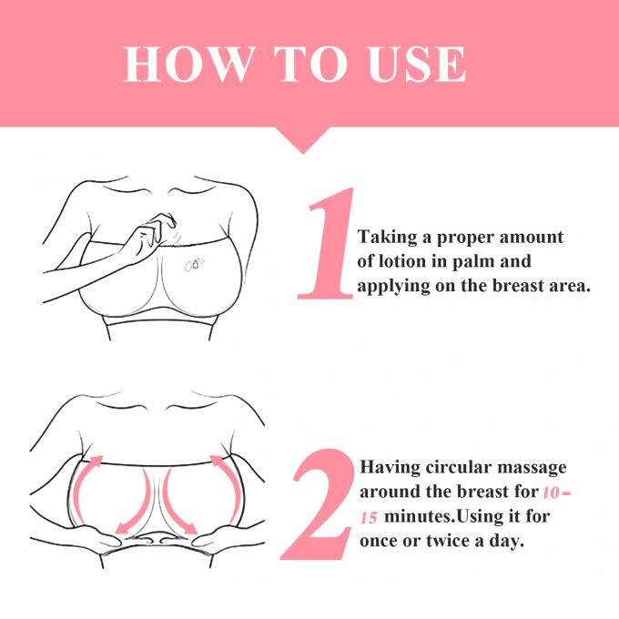 Lotion naturelle végétalienne pour renforcer les seins Logo du client Acceptable Massage serré pour OEM ODM 7