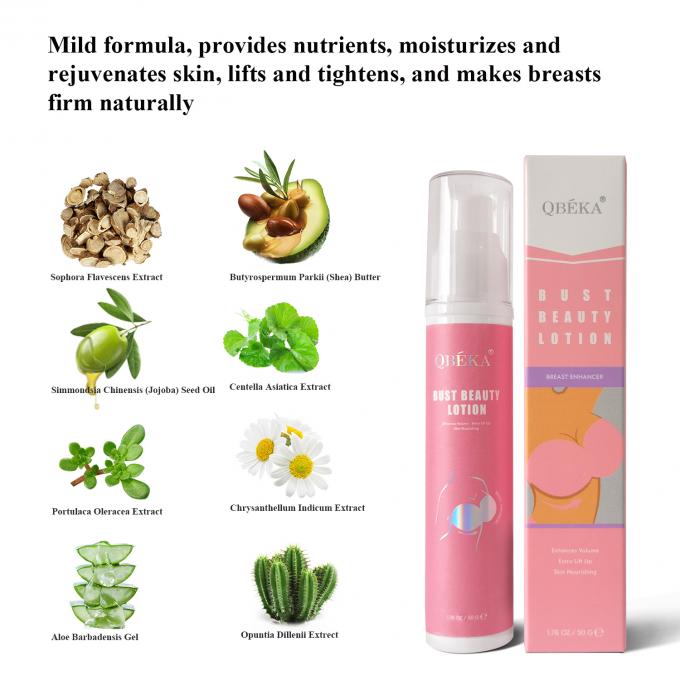 Lotion naturelle végétalienne pour renforcer les seins Logo du client Acceptable Massage serré pour OEM ODM 2
