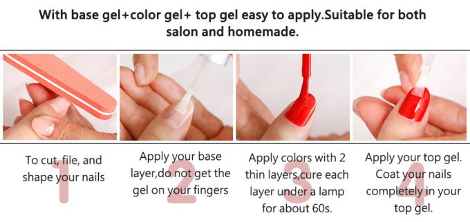 Vernis à ongles UV d' extension rapide avec forte adhérence Formule durable et inodore 5